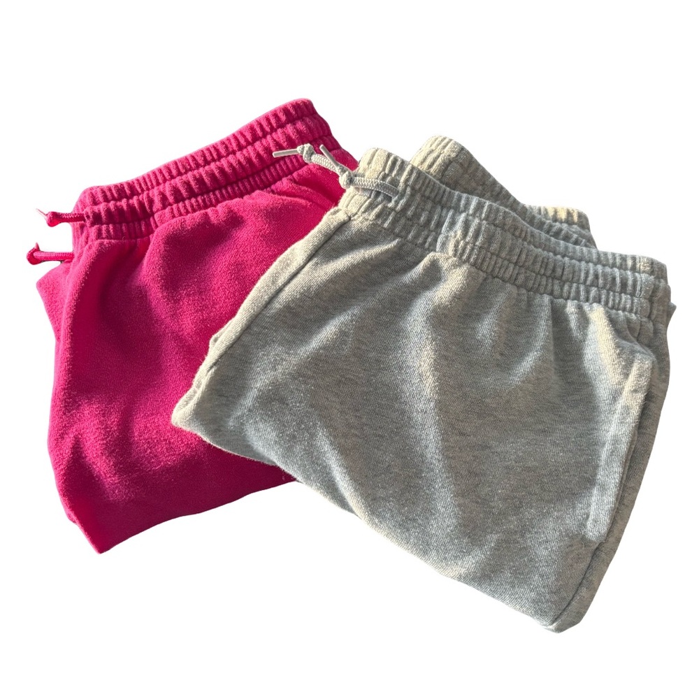 Girl’s Athletic Works Fleece Pink and Gray Sweatpants